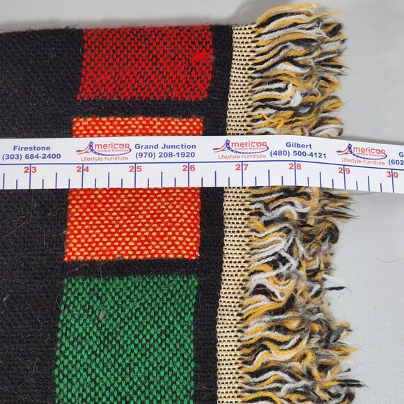 Vintage Disney Mickey & Friends Knitted Lap Throw Fringe Edge Blanket 54"x49" - Picture 11 of 12